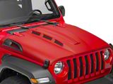 DV8 Offroad Heat Dispersion Vented Hood; Unpainted (18-25 Jeep Wrangler JL, Excluding Rubicon 392)