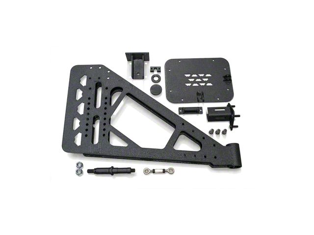 DV8 Offroad TC-6 Easy Open Tire Carrier for RS-10 and RS-11 Bumpers (07-18 Jeep Wrangler JK)