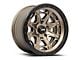 DV8 Offroad 886 Simulated Beadlock Matte Bronze 6-Lug Wheel; 17x9; -12mm Offset (21-24 Bronco, Excluding Raptor)