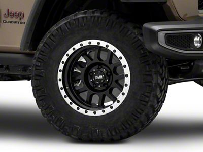 DV8 Offroad 883 Simulated Beadlock Matte Black Wheel; 17x9; -12mm Offset (20-24 Jeep Gladiator JT)