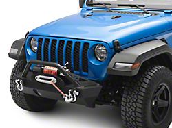 DV8 Offroad FS-15 Hammer Forged Stubby Front Bumper with Fog Light Openings (20-24 Jeep Gladiator JT)