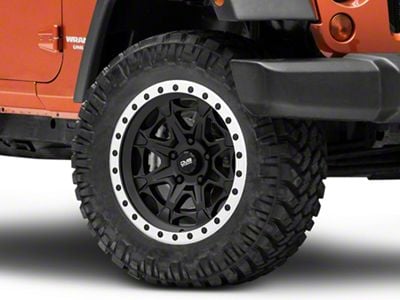 DV8 Offroad 886 Simulated Beadlock Matte Black Wheel; 20x9; 12mm Offset (99-04 Jeep Grand Cherokee WJ)