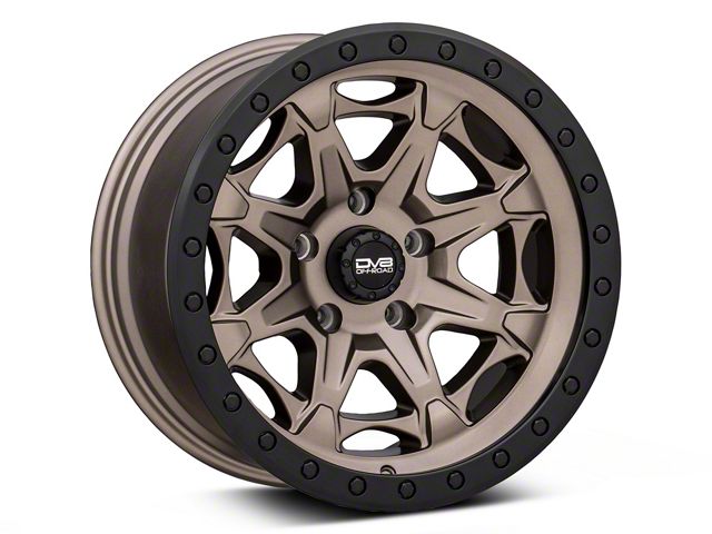 DV8 Offroad 886 Simulated Beadlock Matte Bronze Wheel; 17x9 (99-04 Jeep Grand Cherokee WJ)