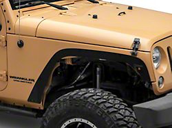 DV8 Offroad Fender Flare Deletes; Textured Black (07-18 Jeep Wrangler JK)