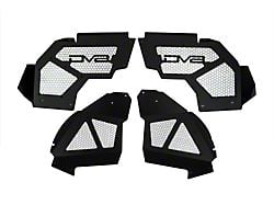 DV8 Offroad Front Aluminum Inner Fenders; Black (18-24 Jeep Wrangler JL)