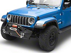 DV8 Offroad FS-15 Hammer Forged Stubby Front Bumper with Fog Light Openings (18-24 Jeep Wrangler JL)