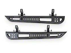 DV8 Offroad OE Plus Series Side Step Bars; Textured Black (18-24 Jeep Wrangler JL 2-Door)