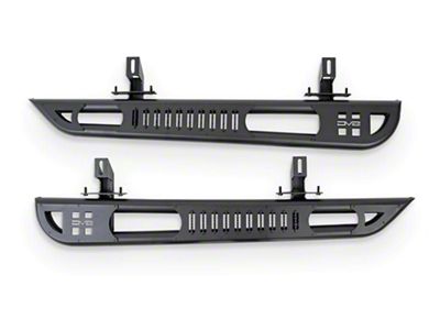 DV8 Offroad OE Plus Series Side Step Bars; Textured Black (18-25 Jeep Wrangler JL 2-Door)