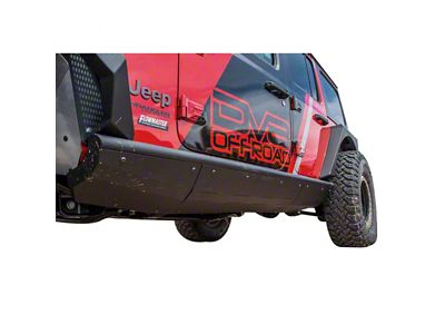 DV8 Offroad Mini Boatside Style Rock Sliders (18-25 Jeep Wrangler JL 4-Door)