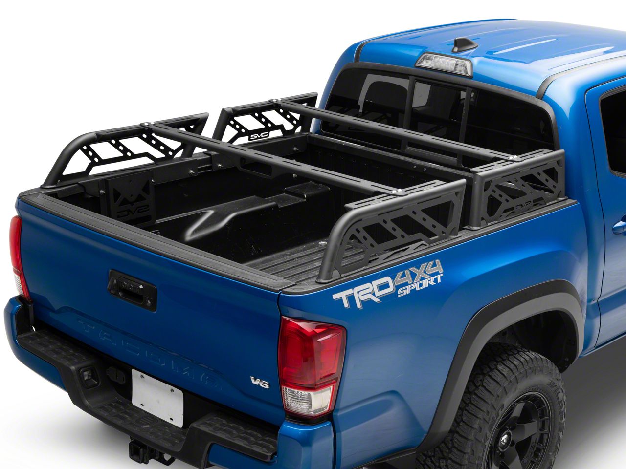 DV8 Offroad Tacoma Adjustable Overlander Bed Rack RRUN-01 (05-23 Tacoma ...