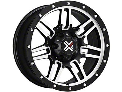 DX4 Wheels 7S Flat Black Machined 6-Lug Wheel; 17x8.5; 18mm Offset (03-09 4Runner)