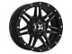 DX4 Wheels 7S Flat Black 6-Lug Wheel; 17x8.5; 18mm Offset (03-09 4Runner)