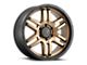 DX4 Wheels DYNO Frozen Bronze with Black Lip 6-Lug Wheel; 20x9; 10mm Offset (03-09 4Runner)