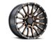 DX4 Wheels OCTANE Flat Black with Bronze Shadow 6-Lug Wheel; 20x9; 10mm Offset (04-15 Titan)