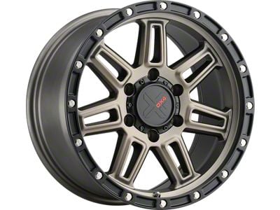 DX4 Wheels REBEL Matte Bronze with Black Ring 6-Lug Wheel; 18x9; 18mm Offset (04-15 Titan)