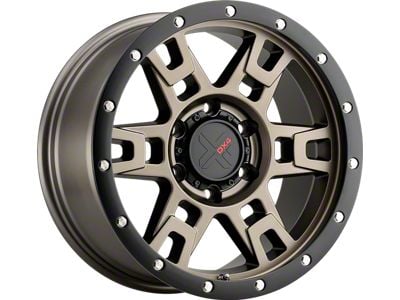 DX4 Wheels TERRAIN Matte Bronze with Black Ring 6-Lug Wheel; 18x9; 12mm Offset (04-15 Titan)