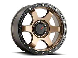 DX4 Wheels NITRO Frozen Bronze with Black Lip 6-Lug Wheel; 17x8.5; 0mm Offset (05-21 Frontier)