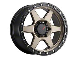 DX4 Wheels RECON Matte Bronze with Black Ring 6-Lug Wheel; 16x8; 0mm Offset (05-21 Frontier)