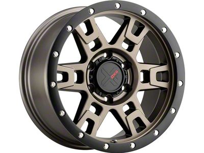 DX4 Wheels TERRAIN Matte Bronze with Black Ring 6-Lug Wheel; 17x8.5; 0mm Offset (05-21 Frontier)