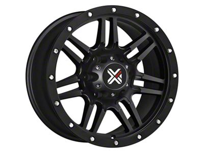 DX4 Wheels 7S Flat Black 6-Lug Wheel; 18x9; 25mm Offset (05-15 Tacoma)