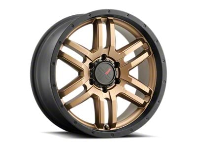 DX4 Wheels DYNO Frozen Bronze with Black Lip 6-Lug Wheel; 20x9; 10mm Offset (05-15 Tacoma)