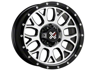 DX4 Wheels GEAR Flat Black Machined 6-Lug Wheel; 17x8.5; -6mm Offset (05-15 Tacoma)