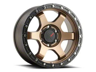 DX4 Wheels NITRO Frozen Bronze with Black Lip 6-Lug Wheel; 17x8.5; -18mm Offset (05-15 Tacoma)