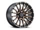 DX4 Wheels OCTANE Flat Black with Bronze Shadow 6-Lug Wheel; 20x9; 10mm Offset (05-15 Tacoma)