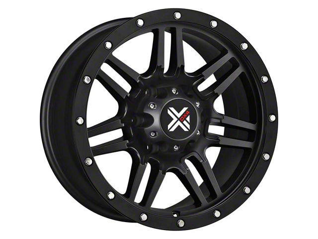 DX4 Wheels 7S Flat Black 5-Lug Wheel; 18x9; 25mm Offset (07-13 Tundra)