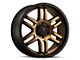 DX4 Wheels DYNO Frozen Bronze with Black Lip 5-Lug Wheel; 20x9; 10mm Offset (07-13 Tundra)