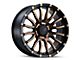 DX4 Wheels OCTANE Flat Black with Bronze Shadow 5-Lug Wheel; 20x9; 10mm Offset (07-13 Tundra)