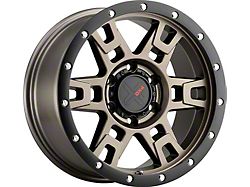 DX4 Wheels TERRAIN Matte Bronze with Black Ring 5-Lug Wheel; 18x9; 12mm Offset (07-13 Tundra)