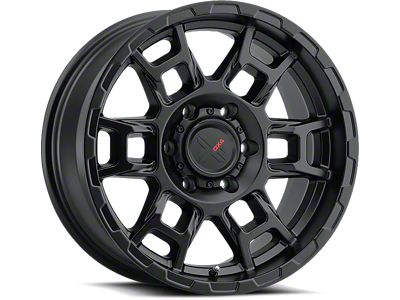 DX4 Wheels Beast Flat Black 6-Lug Wheel; 17x8.5; -18mm Offset (10-24 4Runner)