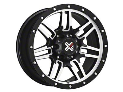 DX4 Wheels 7S Flat Black Machined 6-Lug Wheel; 17x8.5; -6mm Offset (2024 Tacoma)