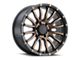 DX4 Wheels OCTANE Flat Black with Bronze Shadow 6-Lug Wheel; 20x9; 10mm Offset (2024 Tacoma)