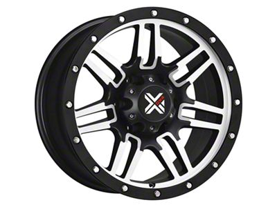 DX4 Wheels 7S Flat Black Machined 6-Lug Wheel; 16x8; 18mm Offset (03-09 4Runner)