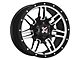 DX4 Wheels 7S Flat Black Machined 6-Lug Wheel; 16x8; 18mm Offset (03-09 4Runner)