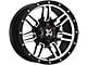 DX4 Wheels 7S Flat Black Machined 6-Lug Wheel; 17x8.5; 18mm Offset (10-24 4Runner)