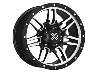 DX4 Wheels 7S Flat Black Machined 6-Lug Wheel; 17x8.5; -6mm Offset (10-24 4Runner)