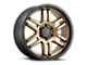 DX4 Wheels DYNO Frozen Bronze with Black Lip 6-Lug Wheel; 20x9; 10mm Offset (10-24 4Runner)