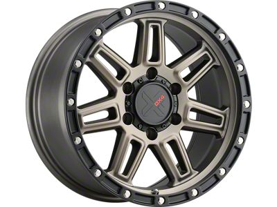 DX4 Wheels REBEL Matte Bronze with Black Ring 6-Lug Wheel; 18x9; 18mm Offset (10-24 4Runner)