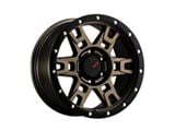 DX4 Wheels TERRAIN Matte Bronze with Black Ring 6-Lug Wheel; 17x8.5; 10mm Offset (10-24 4Runner)