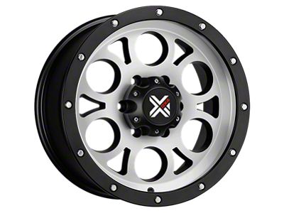 DX4 Wheels TUFF Flat Black Machined 6-Lug Wheel; 16x8.5; -6mm Offset (03-09 4Runner)