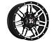 DX4 Wheels 7S Flat Black Machined 6-Lug Wheel; 16x8; 18mm Offset (21-24 Bronco, Excluding Raptor)