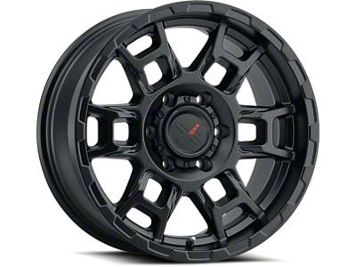 DX4 Wheels Beast Flat Black 6-Lug Wheel; 16x8; -10mm Offset (21-24 Bronco, Excluding Raptor)