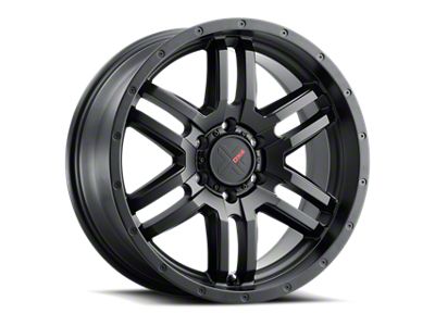 DX4 Wheels DYNO Flat Black 6-Lug Wheel; 18x8; 35mm Offset (21-25 Bronco, Excluding Raptor)