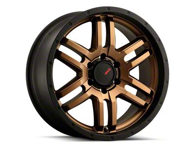 DX4 Wheels DYNO Frozen Bronze with Black Lip 6-Lug Wheel; 20x9; 10mm Offset (22-24 Bronco Raptor)