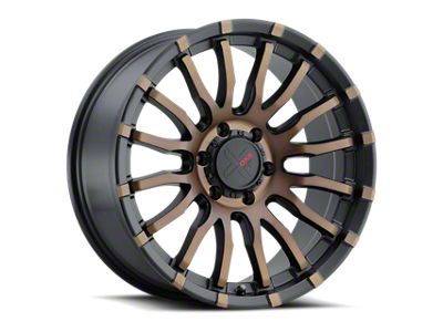 DX4 Wheels OCTANE Flat Black with Bronze Shadow 6-Lug Wheel; 20x9; 10mm Offset (21-24 Bronco, Excluding Raptor)