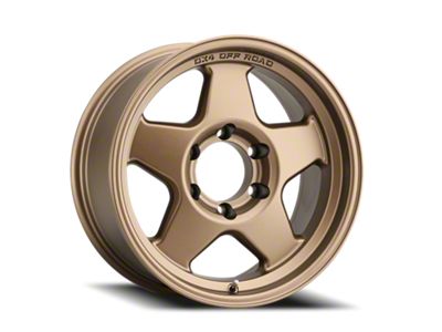 DX4 Wheels Rover Frozen Bronze 6-Lug Wheel; 17x8.5; 0mm Offset (21-24 Bronco, Excluding Raptor)