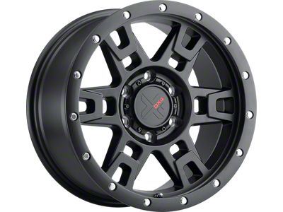 DX4 Wheels TERRAIN Flat Black 6-Lug Wheel; 18x9; -12mm Offset (21-24 Bronco, Excluding Raptor)